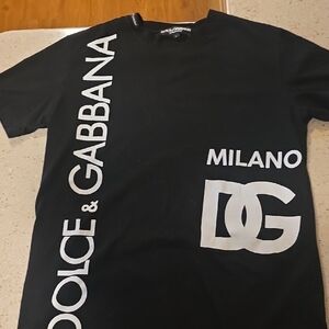 Authentic Dolce & Gabbana Black and White Short Sleeve Tee